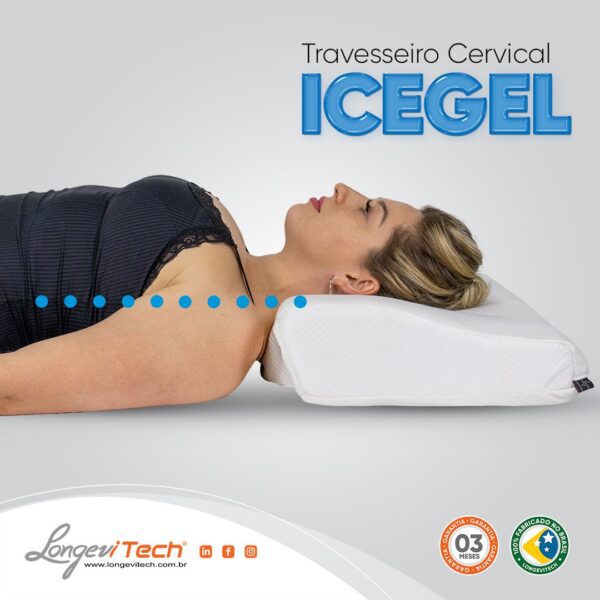 Travesseiro Cervical IceGel Longevitech