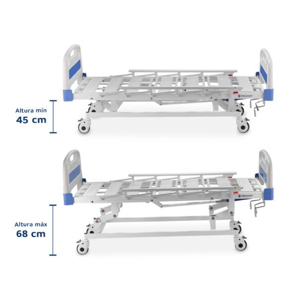 Cama Hospitalar 3 Movimentos Manual DX3 200 Kg Dellamed