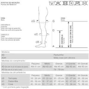 Meia Venosan 18 mmHg 7/8 aberta AES Anti-trombo