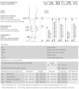 Meia Venosan 20-30 mmHg 3/4 aberta Ultraline 4000